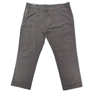 Weatherproof Men's 40x30 The Commuter Chino Pants Grey Shadow Security Pocket